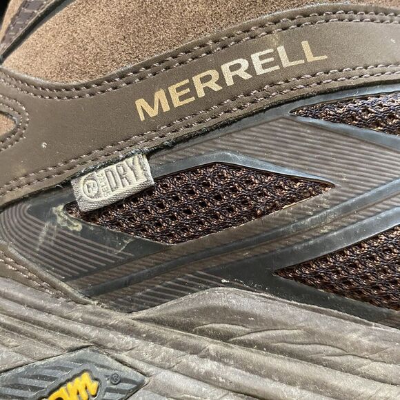 MERRELL Hiking Boots Men\'s 13 Vibram Sole Select Dry Brown J36981 READ main image 8